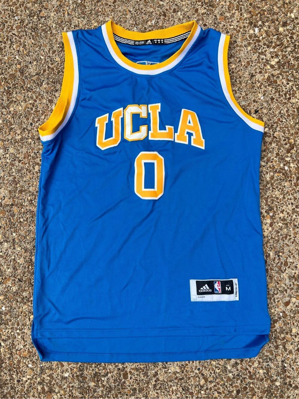 Official UCLA Adidas Russell Westbrook Swingman Basketball Jersey M